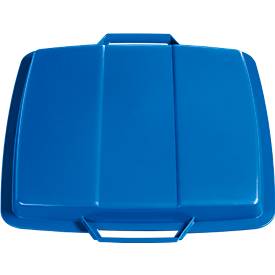 Deckel für Abfallbehälter 90 Liter, blau