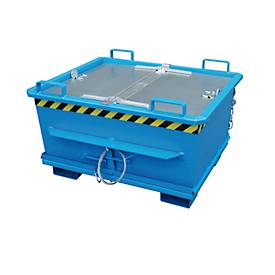 Deckel für Klappbodenbehälter Bauer BKB, verzinkt, zweiseitig zu öffnen