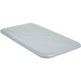 Deckel für Rechteckbehälter, Kunststoff, 450 l, grau