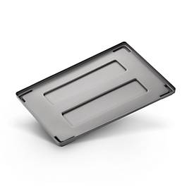 Deckel für Transport- und Stapelbehälter Noah mit Volumen 354 oder 535 l, B 1200 x T 800 x H 70 mm, grau