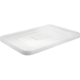 Deckel für Transportboxen mit L 600 x B 400 mm, HDPE, naturfarben