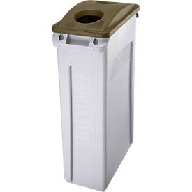 Deckel für Abfallbehälter Slim Jim®, diverse Symbole zur Abfallkennzeichnung