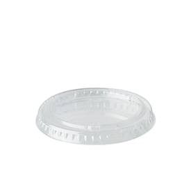 Deckel Papstar pure, für Portionsbecher, ø 60 mm, 50 Stk., kompostierbar, PLA-Fasern, transparent