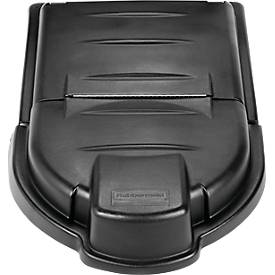 Deckel Rubbermaid®, für Mega BRUTE® Sammelbehälter mit 454 l, B 704,9 x T 765,2 x H 482,6 mm, LDPE, schwarz