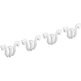 Deckelfixierungsklammer für Kasten im EURO-Maß, 10 Stück