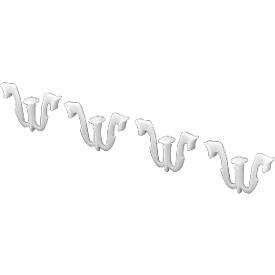 Deckelfixierungsklammer für Kasten im EURO-Maß, 10 Stück