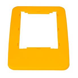 Deckelrahmen Probbax, für Wertstoffsammler Serie MixMatch mit Volumen 60 und 80 l, L 325 x B 455 x H 20 mm, Polypropylen, gelb