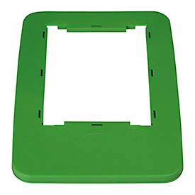 Deckelrahmen Probbax, für Wertstoffsammler Serie MixMatch mit Volumen 60 und 80 l, L 325 x B 455 x H 20 mm, Polypropylen, grün