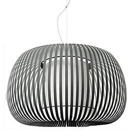 Deckenleuchte ESTENO, Ø 600 mm, anthrazit, Textil/PVC, E27, meet by Paperflow