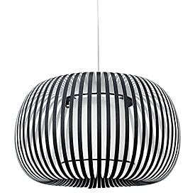 Deckenleuchte ESTENO, Ø 600 mm, schwarz, Textil/PVC, E27, meet by Paperflow