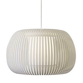 Deckenleuchte ESTENO, Ø 600 mm, weiß, Textil/PVC, E27, meet by Paperflow