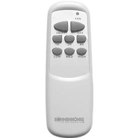 Deckenventilator Verona, 65 W, 3 Geschwindigkeiten, mit Fernbedienung, chrom