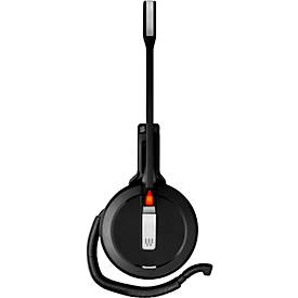 DECT Headset EPOS | Sennheiser IMPACT SDW 5011, kabellos, monaural, 3 Tragearten, UC-optimiert, Skype-zertifiziert, ActiveGard®, mit DECT-Dongle