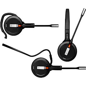 DECT Headset EPOS | Sennheiser IMPACT SDW 5011, kabellos, monaural, 3 Tragearten, UC-optimiert, Skype-zertifiziert, ActiveGard®, mit DECT-Dongle