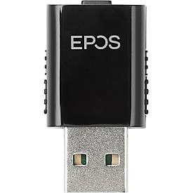 DECT Headset EPOS | Sennheiser IMPACT SDW 5011, kabellos, monaural, 3 Tragearten, UC-optimiert, Skype-zertifiziert, ActiveGard®, mit DECT-Dongle