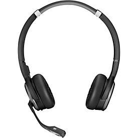 DECT Headset EPOS | Sennheiser IMPACT SDW 5061, kabellos, binaural, mit Kopfbügel, UC-optimiert, Skype-zertifiziert, Act