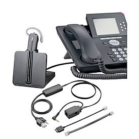 DECT-Headset Plantronics CS540, schnurlos/monaural, inkl. Telefonadapter APA-23, 120 m Reichweite