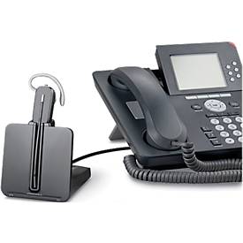 DECT-Headset Plantronics CS540, schnurlos/monaural, inkl. Telefonadapter APA-23, 120 m Reichweite