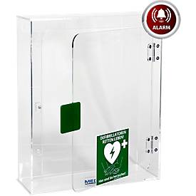 Defibrillator-& AED Wandkasten, für Innenbereiche, mit akustischem Alarm & Standort-Aufkleber, Acrylglas