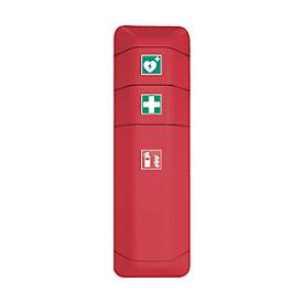 Defibrillator-Aufsatz, f. Feuerlöscherschrank help, B 434 x T 225 x H 196 mm, rot
