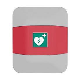 Defibrillator-Aufsatz, f. Feuerlöscherschrank help, B 434 x T 225 x H 196 mm, weiß/rot