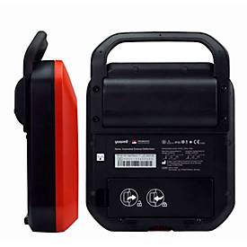 Defibrillator MedX5 HeartSave Y, manuelle Schockabgabe, Sprachausgabe DE/EN, Grafikanzeige, IP55, mit HLW-Feedback-Sensor