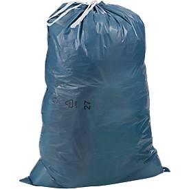 Deiss Abfallsäcke, 120 l, mit Zugband, Stärke 35 μ, Recycling-LDPE, blau, 10 Stück