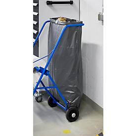 Deiss Abfallsäcke, 120 l, mit Zugband, Stärke 45 μ, Recycling-LDPE, grau, 10 Stück