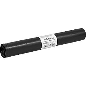 Deiss Abfallsäcke, 200 l, Stärke 45 μ, Recycling-LDPE, schwarz, 8 Stück