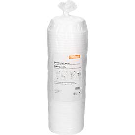 Deiss Auffangbeutel/Spuckbeutel, 2,5 liter, aus LDPE, mit Verschlussring, B 165 x T 415 mm, weiß, 300 Stück