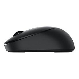 Dell Mobile Wireless-Maus – MS3320W – Schwarz - Beidhändig - Optisch - RF Wireless + Bluetooth - 1600 DPI - Schwarz