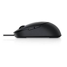 Dell Pro kabelgebundene Maus – MS3220 - schwarz - Beidhändig - Laser - USB Typ-A - 3200 DPI - 2 ms - Schwarz
