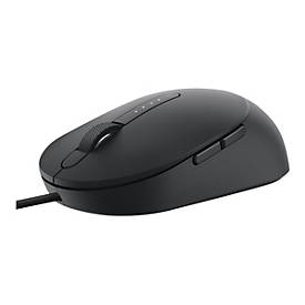 Dell Pro kabelgebundene Maus – MS3220 - schwarz - Beidhändig - Laser - USB Typ-A - 3200 DPI - 2 ms - Schwarz