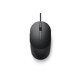 Dell Pro kabelgebundene Maus – MS3220 - schwarz - Beidhändig - Laser - USB Typ-A - 3200 DPI - 2 ms - Schwarz