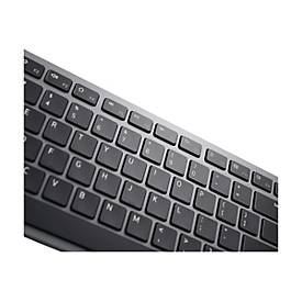 Dell Pro Plus-Tastatur und -Maus – KM7321W - deutsch (QWERTZ) - Volle Größe (100%) - Kabellos - RF Wireless + Bluetooth - QWERTZ - Grau - Titan - Maus enthalten
