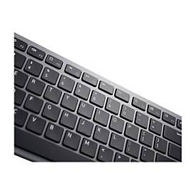 Dell Pro Plus-Tastatur und -Maus – KM7321W - US international (QWERTY) - Volle Größe (100%) - Kabellos - RF Wireless + Bluetooth - QWERTY - Grau - Titan - Maus enthalten