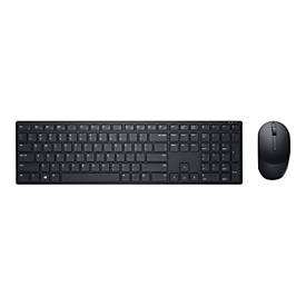 Dell Pro-Tastatur und -Maus – KM5221W - US international (QWERTY) - schwarz - Volle Größe (100%) - Kabellos - RF Wireless - QWERTY - Schwarz - Maus enthalten