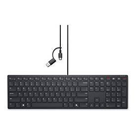 Dell Wired Collaboration Keyboard KB525C - Tastatur - USB, USB-C - QWERTZ - Deutsch - Schwarz