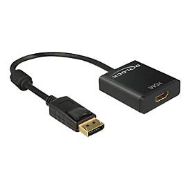 Image of Delock Adapter Displayport 1.2 male > HDMI female 4K Active - Videokonverter - Parade PS171 - Schwarz