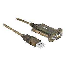 Image of Delock Adapter USB 2.0 Type-A > 1 x Serial DB9 RS-232 - Serieller Adapter - USB - RS-232 x 1