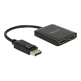 Image of Delock DisplayPort 1.4 Splitter 1 x DisplayPort to 2 x HDMI MST - Video-/Audio-Splitter - 2 Anschlüsse