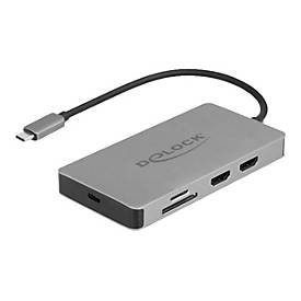 Delock - Dockingstation - USB-C - 2 x HDMI - GigE