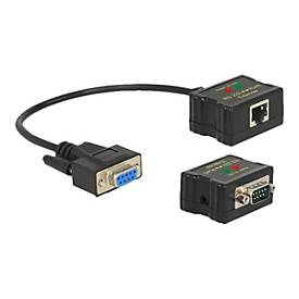 Image of Delock Extender RS-232 DB9 female RJ45 female to RS-232 DB9 male RJ45 female - erweiterter Temperaturbereich - serielle Anschlusserweiterung - RS-232