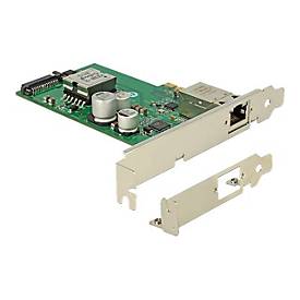 Image of Delock PCI Express Card > 1 Gigabit LAN PoE+ RJ45 - Netzwerkadapter - PCIe - Gigabit Ethernet (PoE+)