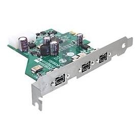 Image of Delock PCI Express Card > 3 x FireWire B - FireWire-Adapter - PCIe - FireWire 800 x 3