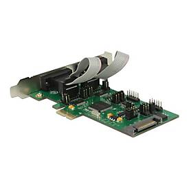 Image of Delock PCI Express Card > 3 x Serial RS-232 + 1 x TTL 3.3 V / RS-232 with Voltage Supply - Serieller Adapter - PCIe - RS-232 x 3 + RS-232 (TTL) x 1