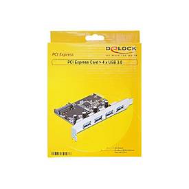 Image of Delock PCI Express Card > 4 x USB 3.0 - USB-Adapter - PCIe 2.0 - USB 3.0 x 4