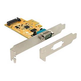 Image of Delock PCI Express Card to 1 x Serial with voltage supply ESD protection - Serieller Adapter - PCIe 2.0 - RS-232 x 1
