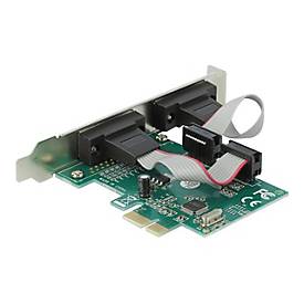 Image of Delock PCI Express Card to 2 x Serial RS-232 - Serieller Adapter - PCIe 1.1 - RS-232 x 2