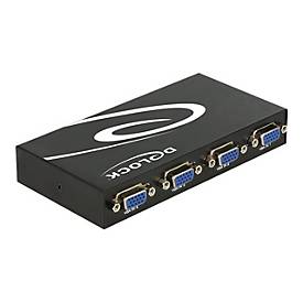 Delock Switch VGA 4 port manual bidirectional - Bildschirm-Switch - 4 Anschlüsse